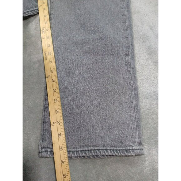 Levis Jeans Mens 40x30 Faded Black Denim 501xx Button Fly Straight Leg Grunge - Picture 5 of 9